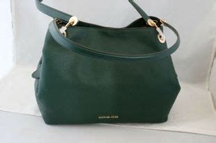 michael kors raven large shoulder tote racing green